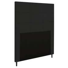 Cabeceira Luna Para Cama Box Solteiro 90 cm Corino Preto - D'Rossi