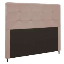 Cabeceira Luna para Cama Box Casal 140 cm Suede D'Rossi