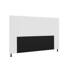 Cabeceira Malibu Para Cama Box Queen 160 cm Corino Branco - D'Rossi