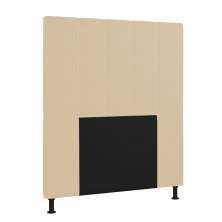 Cabeceira Malibu Para Cama Box Solteiro 90 cm Corino Bege - D'Rossi