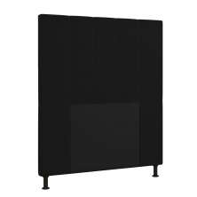 Cabeceira Malibu Para Cama Box Solteiro 90 cm Corino Preto - D'Rossi