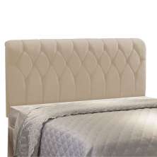 Cabeceira Miami Cama Box Solteiro 100 cm Suede Bege D'Rossi