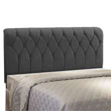 Cabeceira Miami Cama Box Solteiro 100 cm Suede Grafite D'Rossi