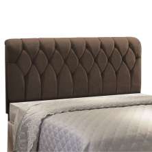 Cabeceira Miami Cama Box Solteiro 100 cm Suede Marrom D'Rossi
