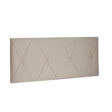 Cabeceira Painel Aquilla Para Cama Box Casal 140 cm Suede Bege - D'Rossi