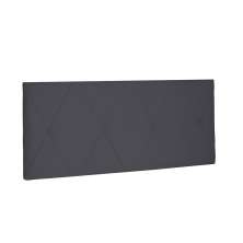 Cabeceira Painel Aquilla Para Cama Box Casal 140 cm Suede Cinza - D'Rossi