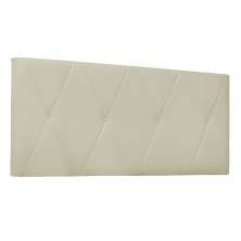 Cabeceira Painel Aquilla Para Cama Box King 195 cm Corino Bege - D'Rossi