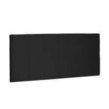 Cabeceira Painel Arizona Para Cama Box Casal 140 cm Suede Preto - D'Rossi