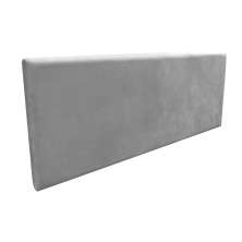 Cabeceira Painel Clean para Cama Box Casal 140 cm Suede Grafite - D'Rossi