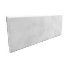 Cabeceira Painel Clean para Cama Box Solteiro 100 cm Suede Cinza - D'Rossi