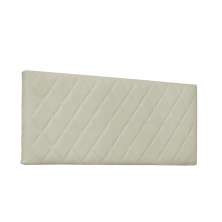 Cabeceira Painel Dubai Para Cama Box Casal 140 cm Corino Bege - D'Rossi