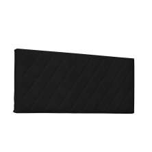 Cabeceira Painel Dubai Para Cama Box Queen 160 cm Corino Preto - D'Rossi
