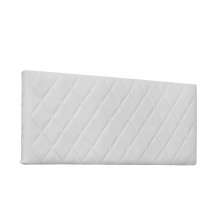 Cabeceira Painel Dubai Para Cama Box Solteiro 90 cm Corino Branco - D'Rossi