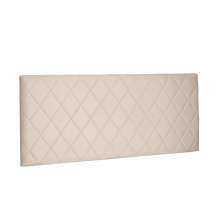 Cabeceira Painel Dubai Para Cama Box Solteiro 90 cm Suede Bege - D'Rossi