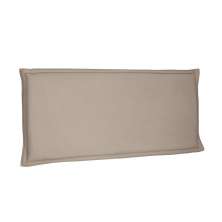Cabeceira Painel Garden Para Cama Box Solteiro 90 cm Suede Bege - D'Rossi