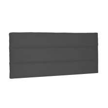Cabeceira Painel La Italiana Para Cama Box Casal 140 cm Suede Cinza - D'Rossi