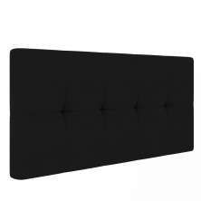 Cabeceira Painel Nina Para Cama Box Queen 160 cm Linho Preto A79 - D'Rossi