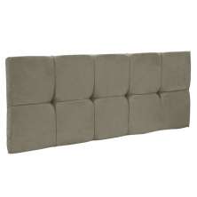 Cabeceira Painel Nina para Cama Box Solteiro 100 cm Suede Marrom Rato D'Rossi