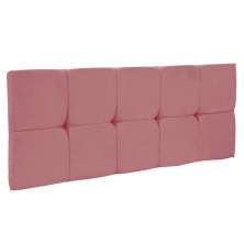 Cabeceira Painel Nina para Cama Box Solteiro 100 cm Suede Rose D'Rossi