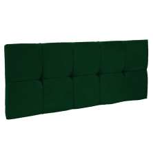 Cabeceira Painel Nina para Cama Box Solteiro 100 cm Suede Verde D'Rossi