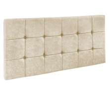 Cabeceira Painel Sleep para Cama Box Casal 1,40 m Veludo Bege - D'Rossi