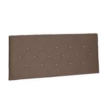Cabeceira Painel Tânia Para Cama Box Casal 140 cm Suede Caramelo - D'Rossi