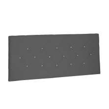 Cabeceira Painel Tânia Para Cama Box King 195 cm Suede Cinza - D'Rossi