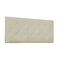 Cabeceira Painel Tânia Para Cama Box Solteiro 90 cm Corino Bege - D'Rossi