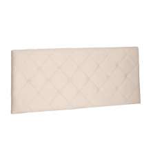 Cabeceira Painel Tânia Para Cama Box Solteiro 90 cm Suede Bege - D'Rossi