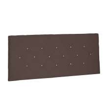 Cabeceira Painel Tânia Para Cama Box Solteiro 90 cm Suede Café - D'Rossi