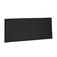 Cabeceira Painel Tânia Para Cama Box Solteiro 90 cm Suede Preto - D'Rossi