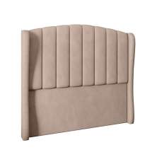 Cabeceira Para Cama Box Casal 140 cm Angel Veludo Bege I02 - D'Rossi