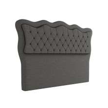 Cabeceira Para Cama Box King 193 cm Eliza Linho Cinza I02 - D'Rossi