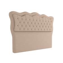 Cabeceira Para Cama Box Solteiro 90 cm Eliza Linho Bege I02 - D'Rossi
