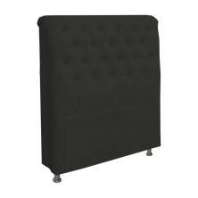 Cabeceira Paris Cama Box Solteiro 100 cm Corino Preto D'Rossi
