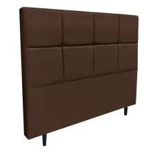 Cabeceira Roma para Cama Box Queen 160 cm Corino Marrom - D'Rossi