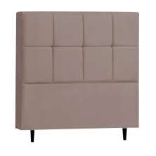 Cabeceira Roma para Cama Box Queen 160 cm Suede Bege - D'Rossi