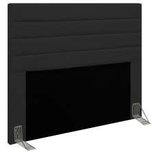 Cabeceira Rubi Para Cama Box Casal 140 cm Corino Preto - D'Rossi