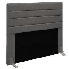 Cabeceira Rubi Para Cama Box Casal 140 cm Suede Grafite - D'Rossi
