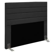 Cabeceira Rubi Para Cama Box Casal 140 cm Suede Preto - D'Rossi