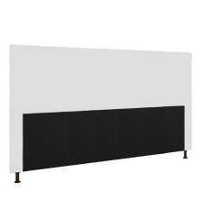 Cabeceira Stambul Para Cama Box King 195 cm Corino Branco - D'Rossi