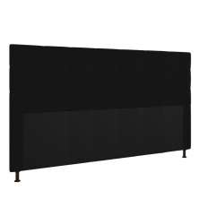 Cabeceira Stambul Para Cama Box King 195 cm Corino Preto - D'Rossi