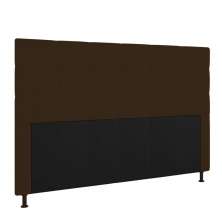 Cabeceira Stambul Para Cama Box Queen 160 cm Corino Marrom - D'Rossi