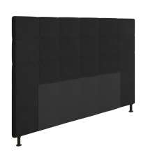 Cabeceira Stambul Para Cama Box Queen 160 cm Suede Preto - D'Rossi