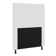 Cabeceira Stambul Para Cama Box Solteiro 90 cm Corino Branco - D'Rossi