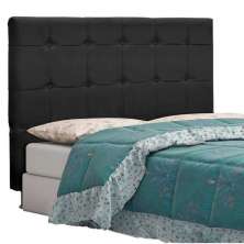 Cabeceira Tóquio para Cama Box Queen 160 cm Suede Preto D'Rossi