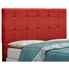 Cabeceira Tóquio para Cama Box Solteiro 100 cm Suede Vermelho D'Rossi