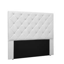 Cabeceira Tania Para Cama Box Solteiro 90 cm Corino Branco  - D'Rossi