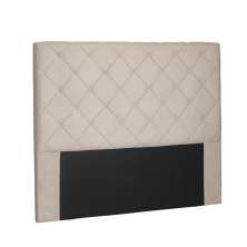 Cabeceira Tania Para Cama Box Solteiro 90 cm Suede Bege - D'Rossi