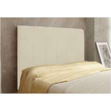 Cabeceira Veneza Cama Box Casal 100 cm Suede Bege D'Rossi
